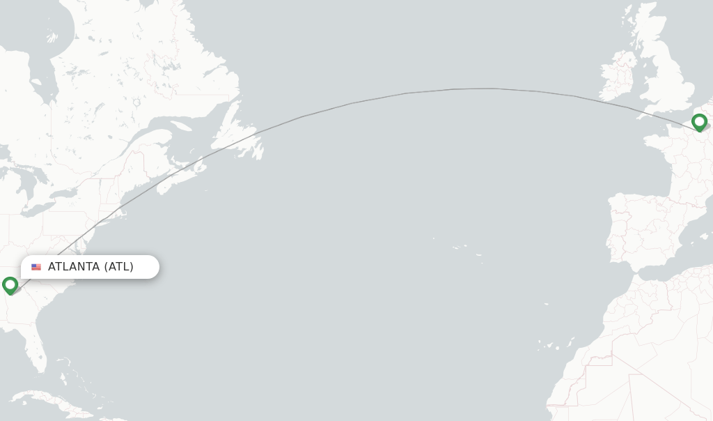Air France flights from Atlanta, ATL
