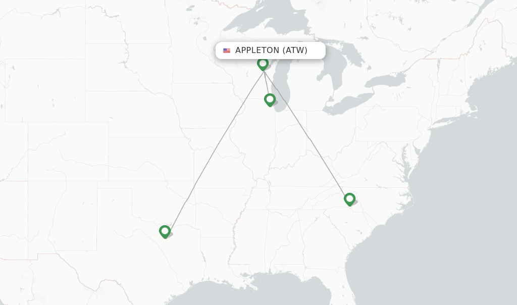 American Airlines flights from Appleton, ATW