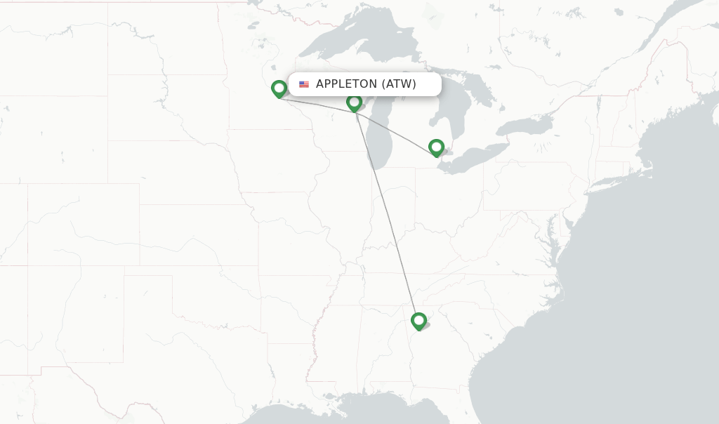 Delta flights from Appleton, ATW