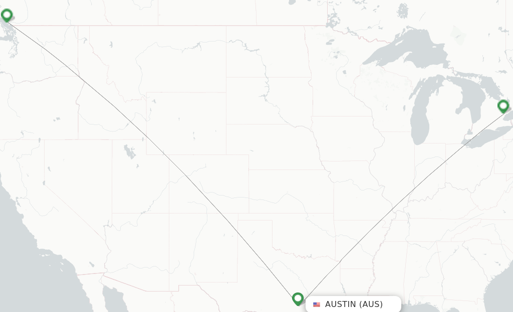 Air Canada flights from Austin, AUS