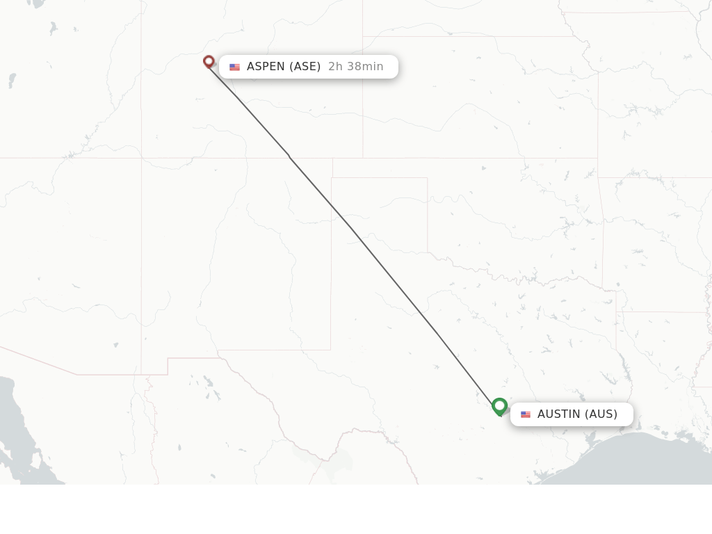 Direct (nonstop) flights from Austin to Aspen schedules