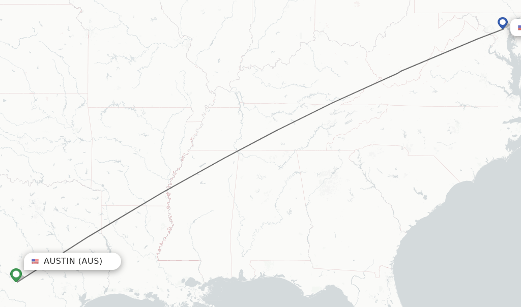 Direct (nonstop) flights from Austin to Baltimore schedules
