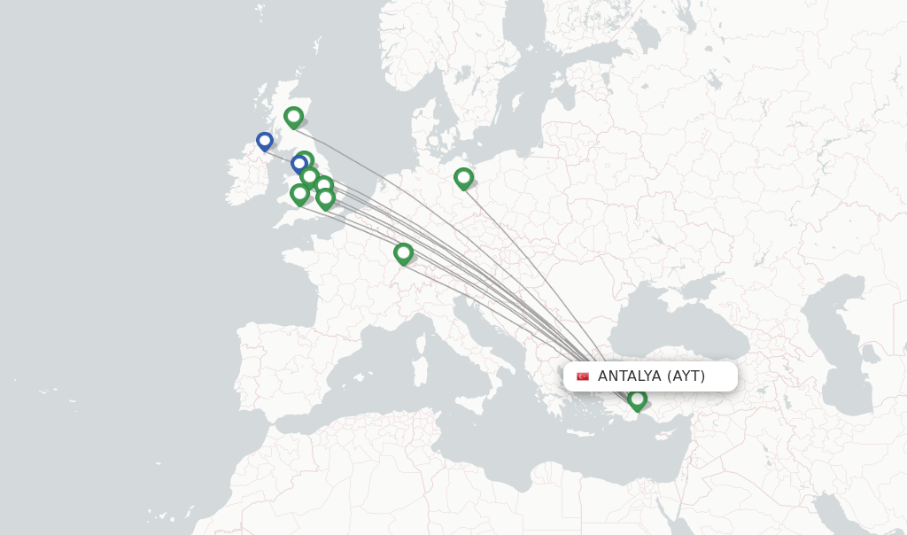 easyJet flights from Antalya, AYT