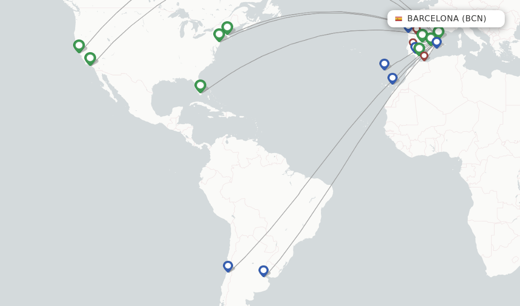 Iberia flights from Barcelona, BCN