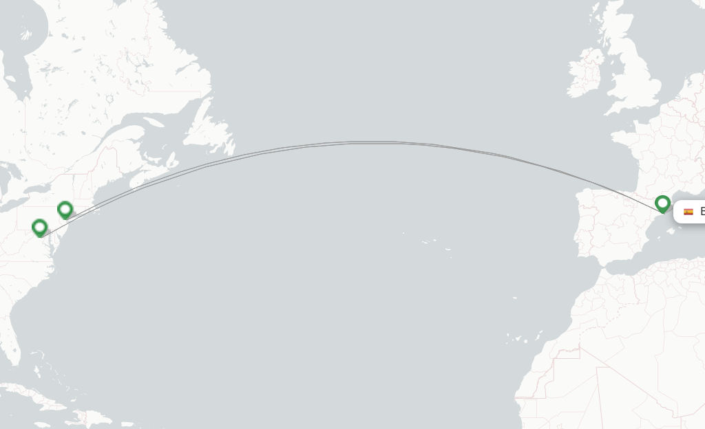United flights from Barcelona, BCN