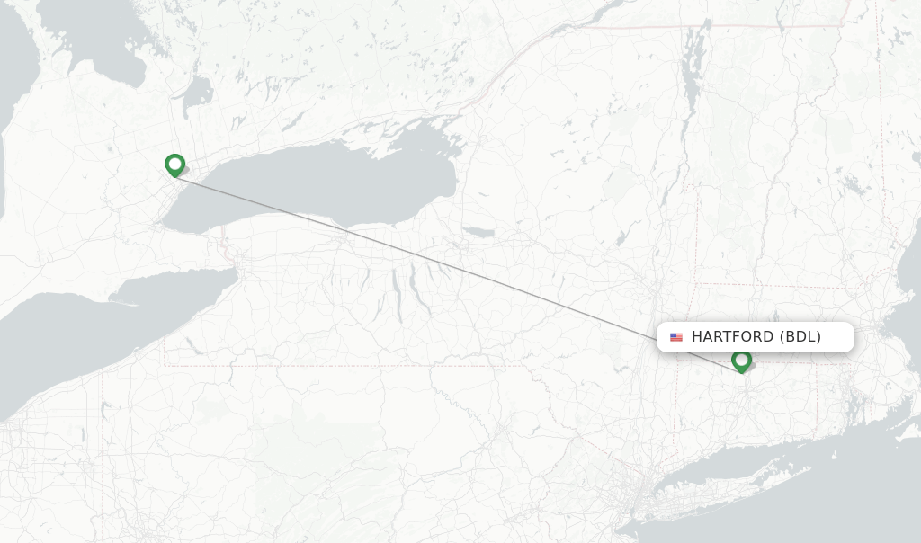 Air Canada flights from Hartford, BDL