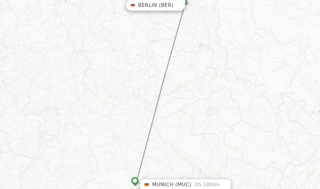 Direct (nonstop) flights from Berlin to Munich schedules