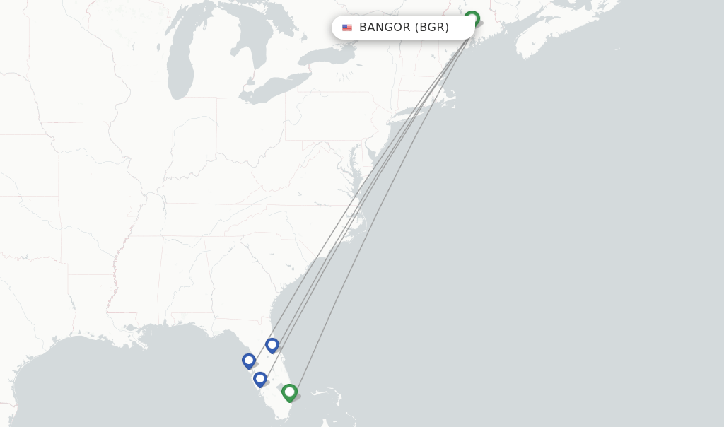 Allegiant Air flights from Bangor, BGR