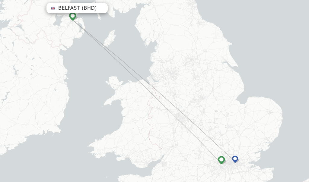 British Airways flights from Belfast, BHD