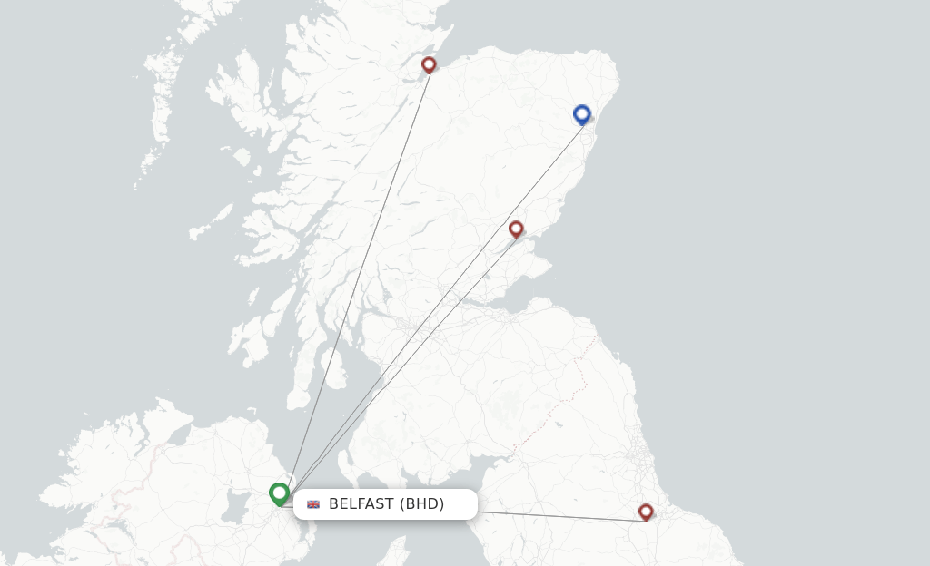 Loganair flights from Belfast, BHD