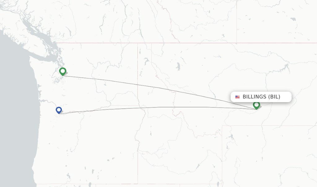 Alaska Airlines flights from Billings, BIL