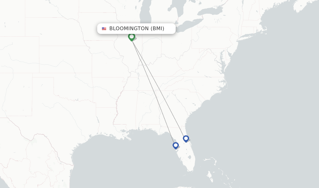 Allegiant Air flights from Bloomington, BMI