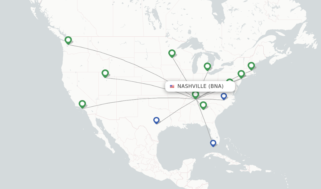 Delta flights from Nashville, BNA