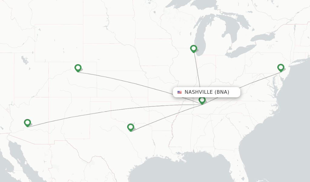 Frontier Airlines flights from Nashville, BNA