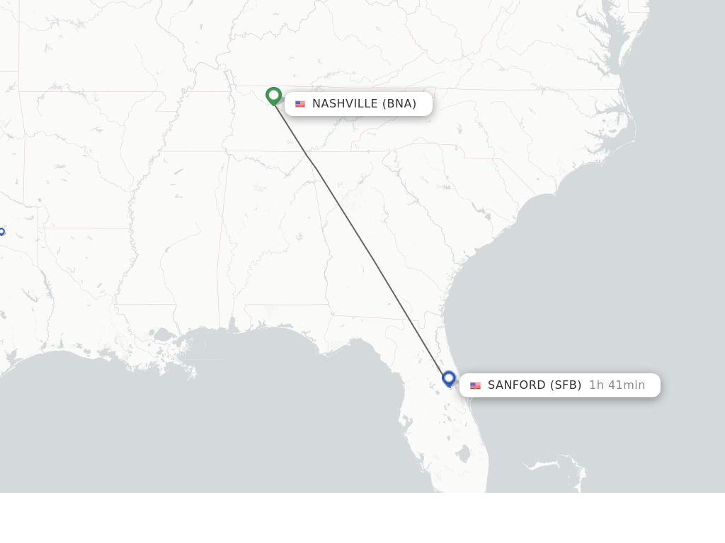 Direct (nonstop) flights from Nashville to Orlando schedules