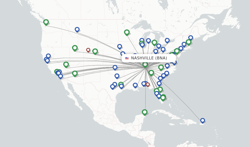 Southwest flights from Nashville, BNA