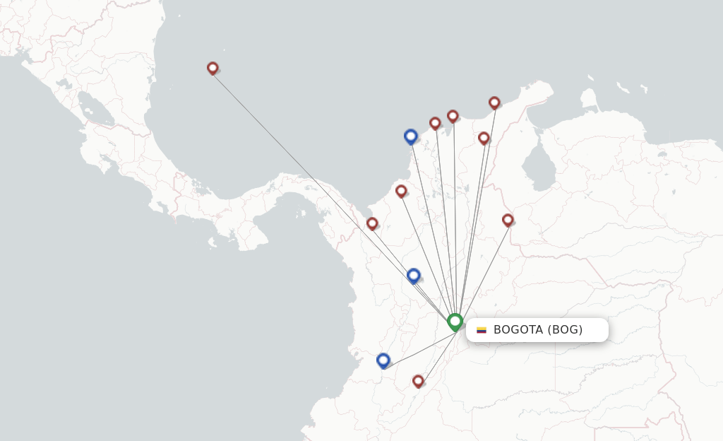flights from Bogota, BOG