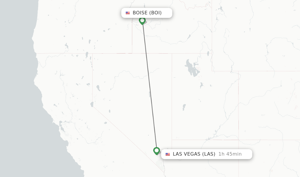 Direct (nonstop) flights from Boise to Las Vegas schedules