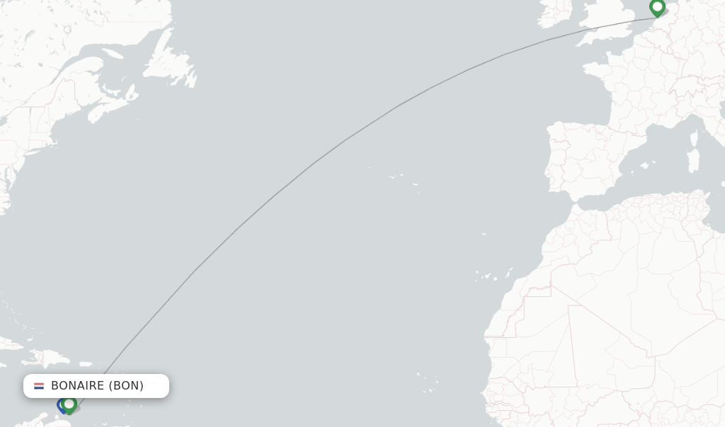 TUIfly Netherlands flights from Bonaire, BON
