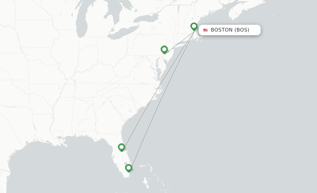 Frontier Airlines flights from Boston, BOS
