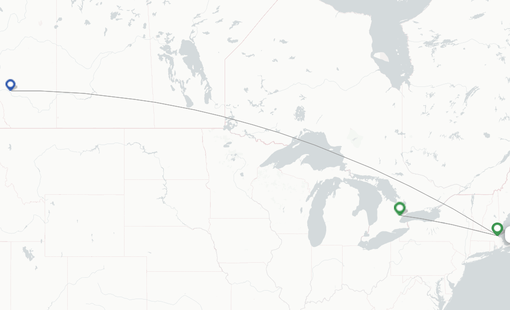 WestJet flights from Boston, BOS