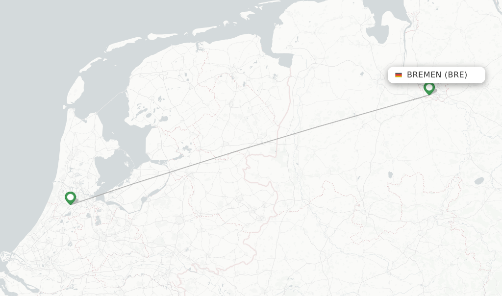 KLM flights from Bremen, BRE