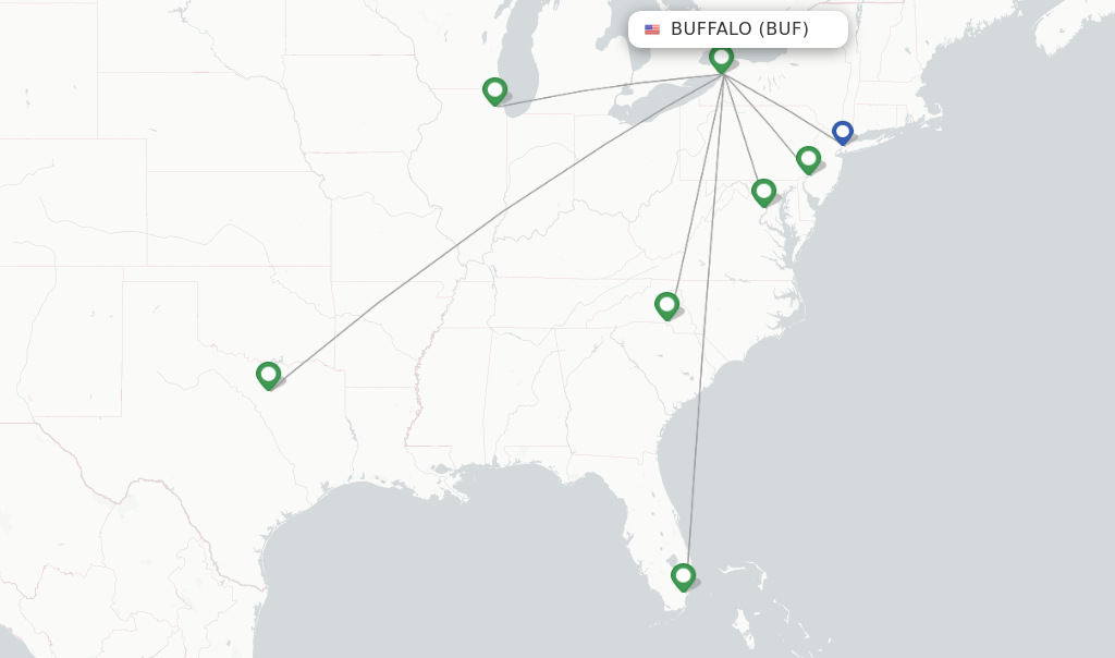 American Airlines flights from Buffalo, BUF