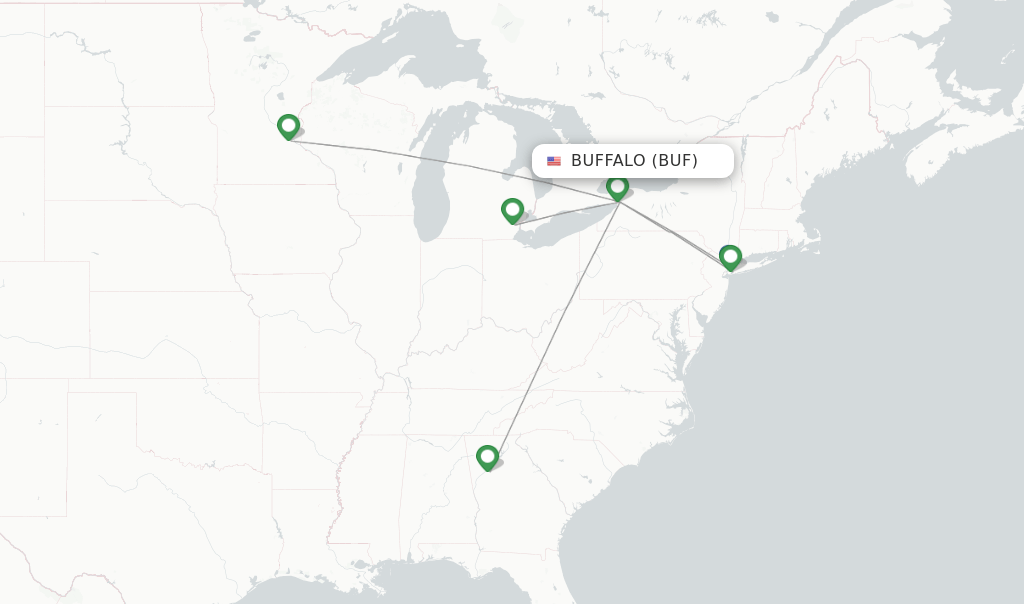 Delta flights from Buffalo, BUF
