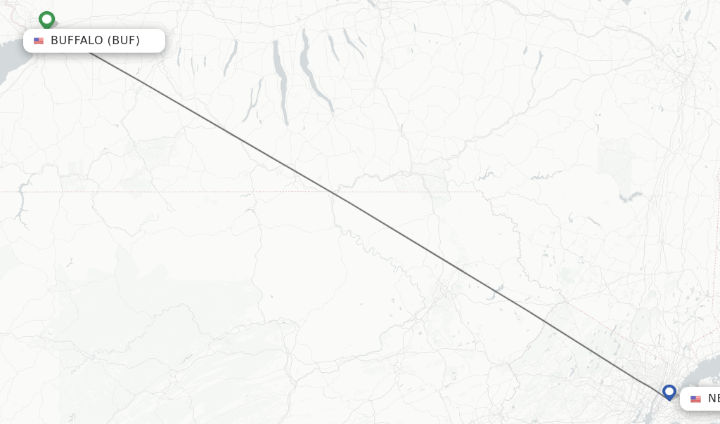 Direct (nonstop) flights from Buffalo to New York schedules