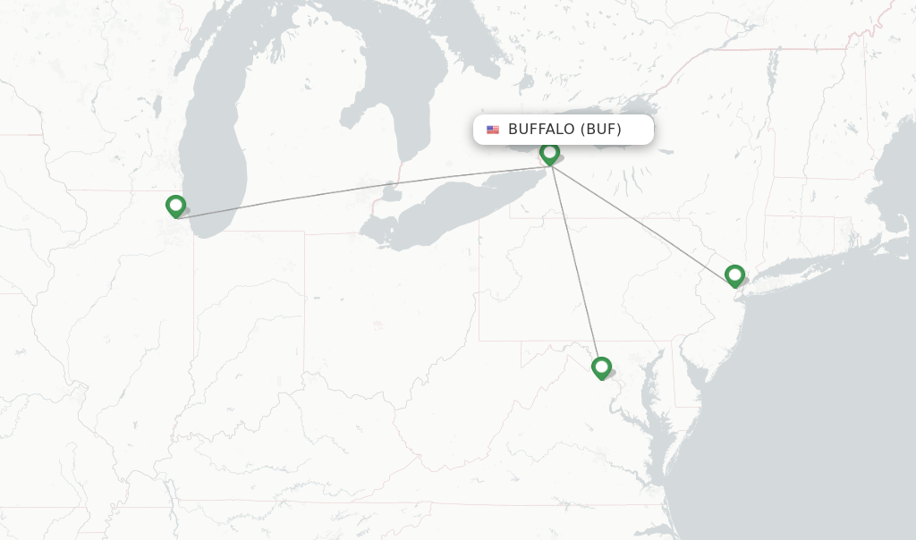 United flights from Buffalo, BUF