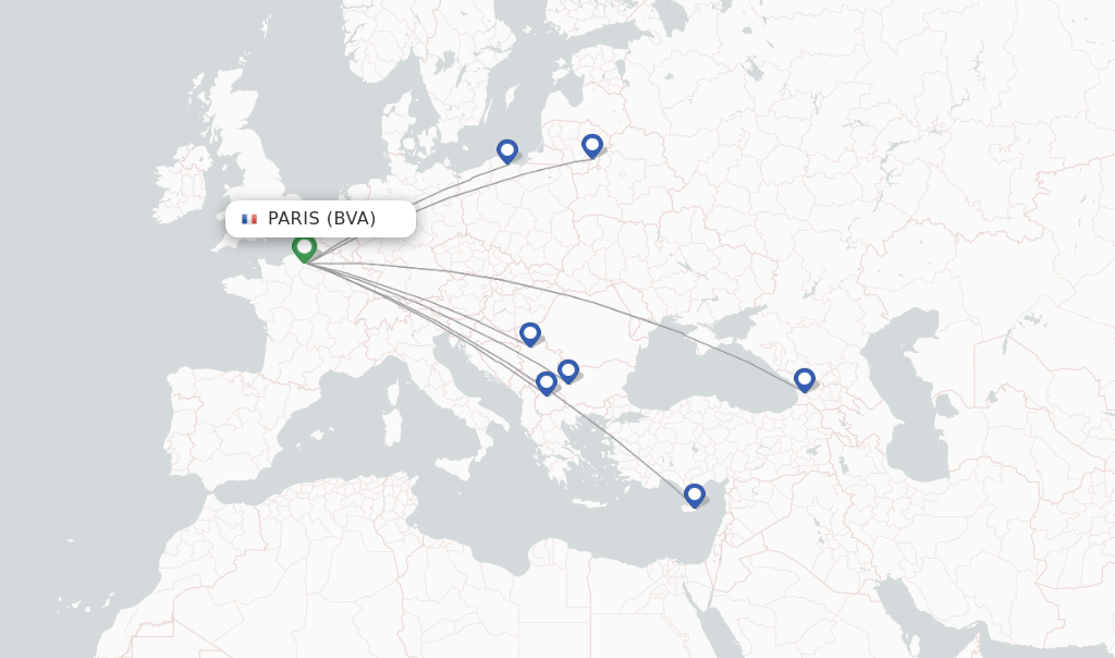 Wizz Air flights from Paris, BVA