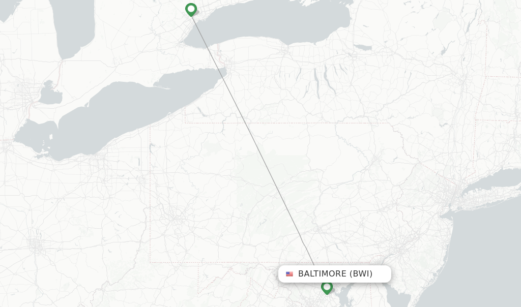 Air Canada flights from Baltimore, BWI