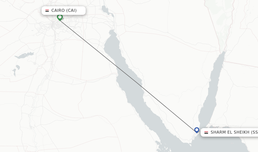 Direct (nonstop) flights from Cairo to Sharm el Sheikh schedules