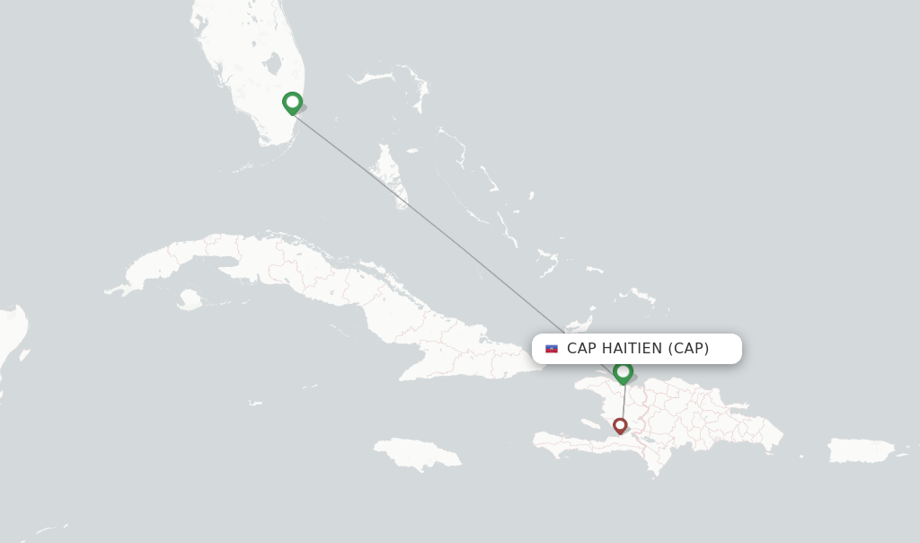 Sunrise Airways flights from Cap Haitien, CAP