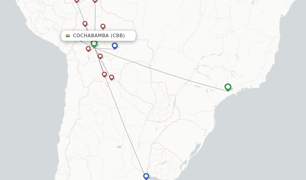 BoA flights from Cochabamba, CBB