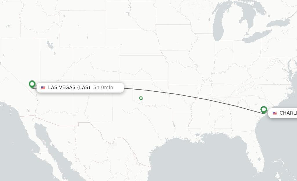 Direct (nonstop) flights from Charleston to Las Vegas schedules