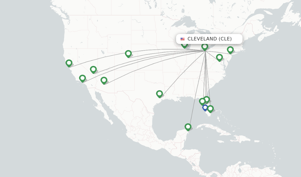 United flights from Cleveland, CLE