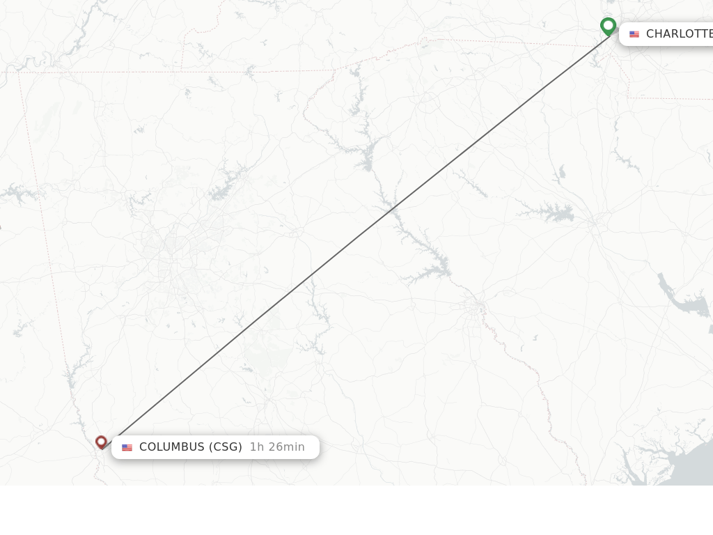 Direct (nonstop) flights from Charlotte to Columbus schedules