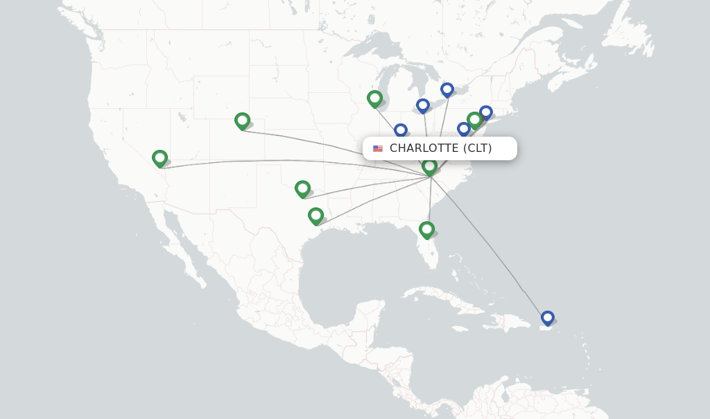 Frontier Airlines flights from Charlotte, CLT