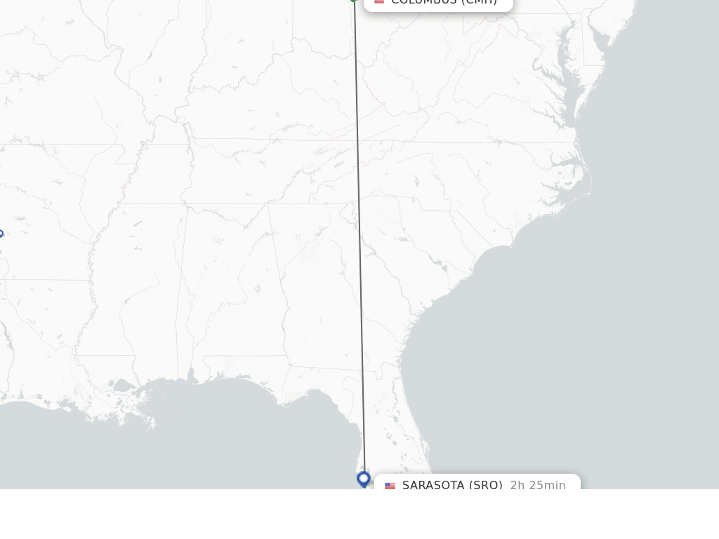 Direct (nonstop) flights from Columbus to Sarasota schedules