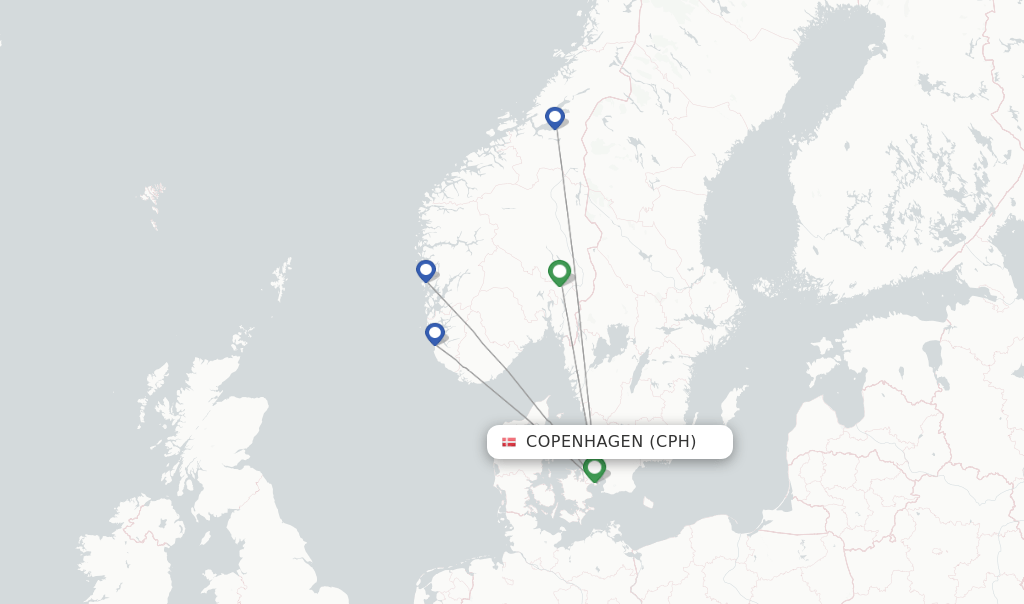 Norwegian Air flights from Copenhagen, CPH