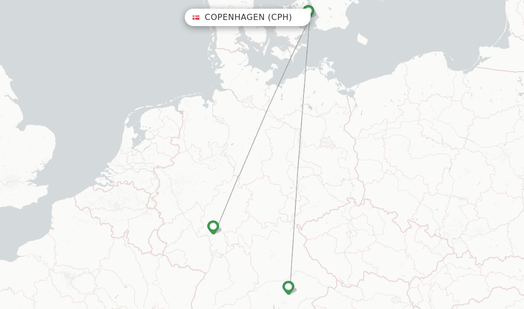 Lufthansa flights from Copenhagen, CPH