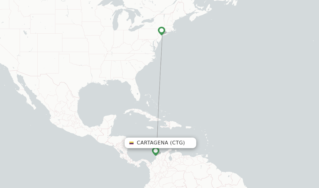 JetBlue flights from Cartagena, CTG