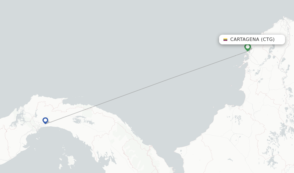 Copa Airlines flights from Cartagena, CTG