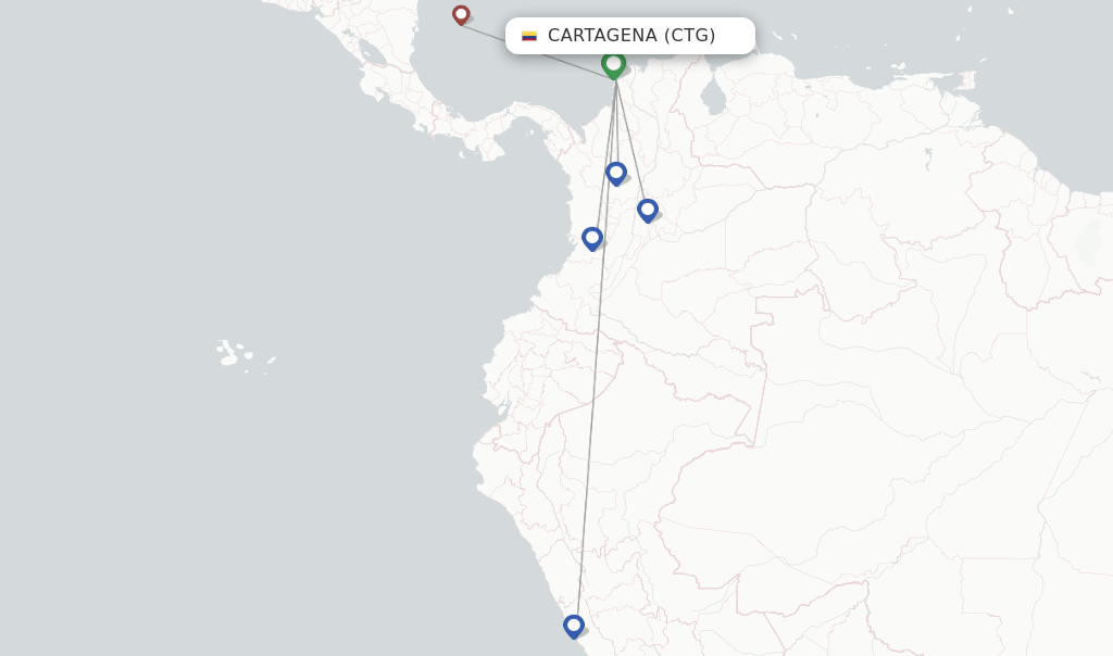 LATAM Airlines flights from Cartagena, CTG