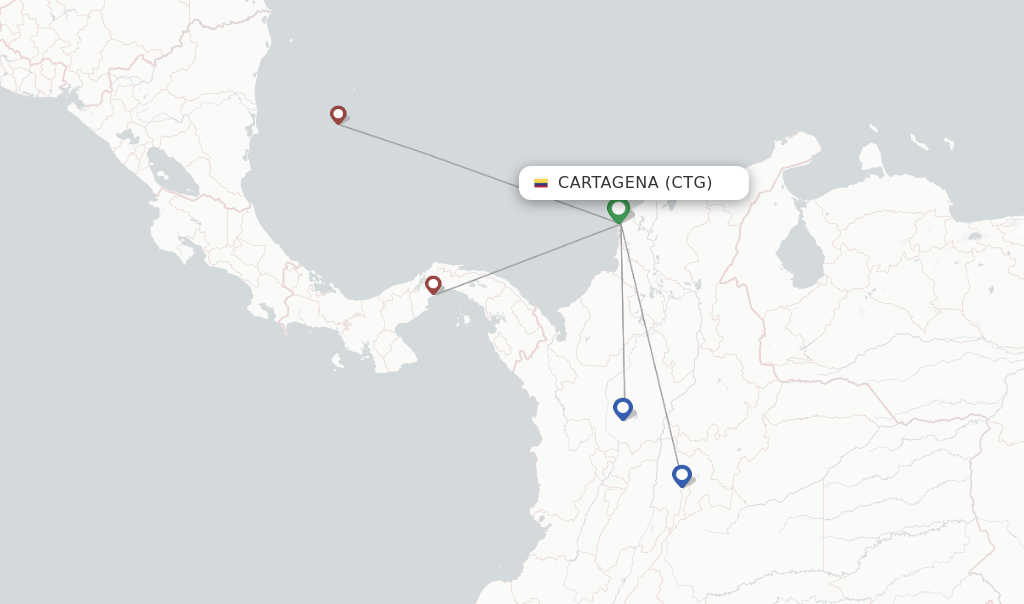 Wingo flights from Cartagena, CTG
