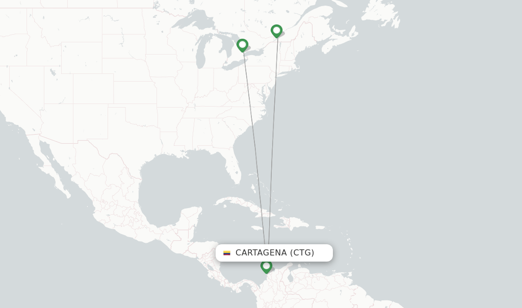 Air Transat flights from Cartagena, CTG