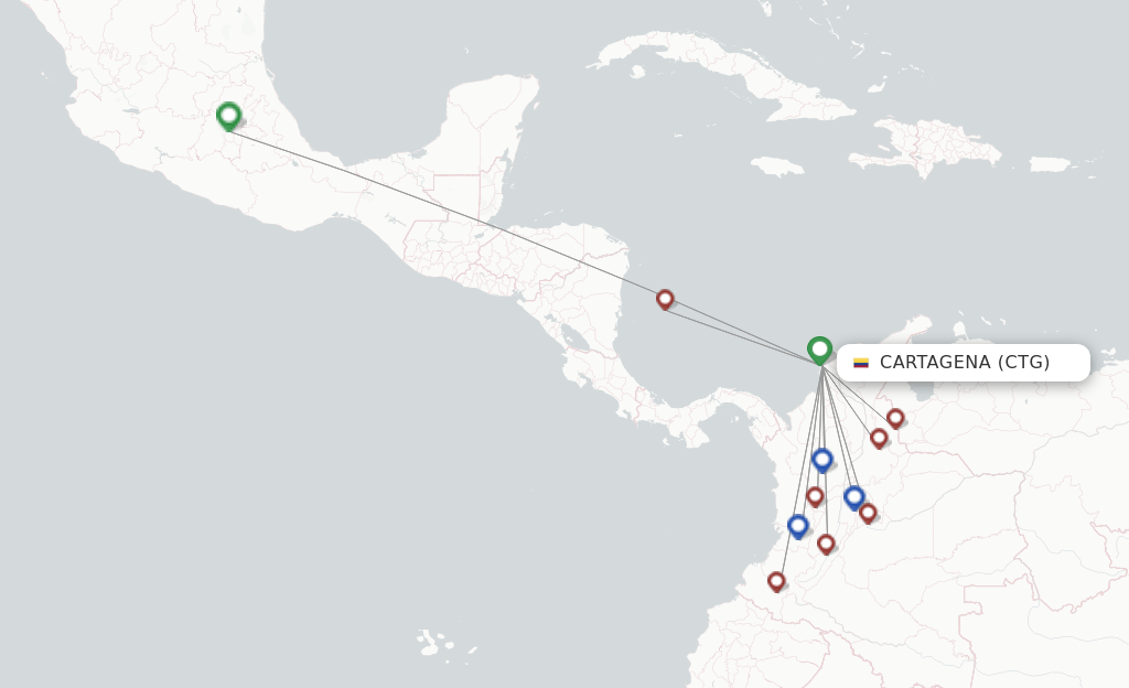 Viva Air Colombia flights from Cartagena, CTG
