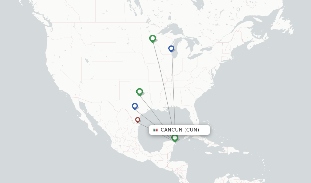 Sun Country Airlines flights from Cancun, CUN