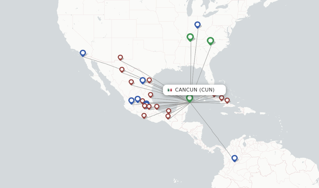 VivaAerobus flights from Cancun, CUN